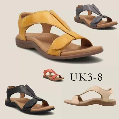 UK Womens Casual Orthopedic Wedge Summer Sandals Walking Slingback Shoes • £10.45