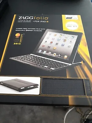 ZAGG ZAGGfolio For IPad 2/3RD Generation Carbon With Silver Keyboard  • $7