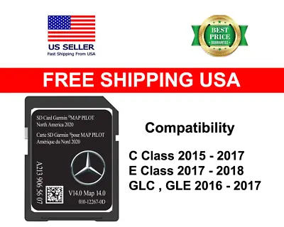 2020 Mercedes-Benz SD A2139065607 Card GPS Navigation GLC E C-Class Garmin Map • $39.99