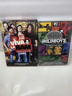 Viva La Bam And Wildboyz DVD LOT 2 Bam Margera Ryan Dunn Steve-o Chris Pontius • $26.97