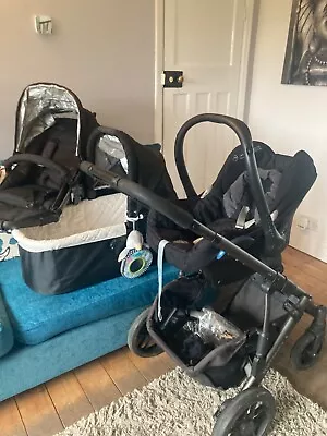 Uppa Vista Travel System Carry Cot With Covers Pushchair Stage1  Car Seat  • £30