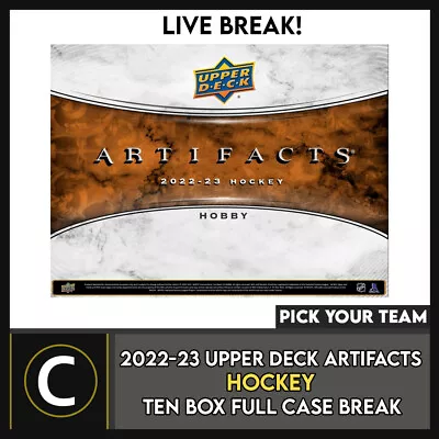 $22.07 • Buy 2022-23 Upper Deck Artifacts Hockey 10 Box Case Break #h1644 - Pick Your Team