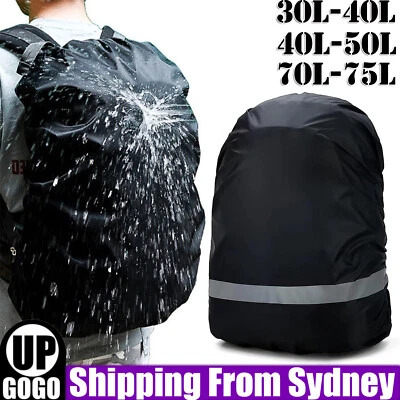 $7.99 • Buy Outdoor Foldable Backpack WaterProof Rain Cover Rucksack Camping Travel Bag AU