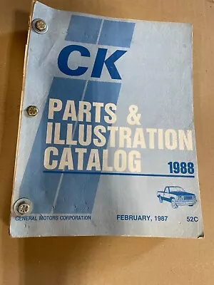 GM Chevrolet CK Pickup Truck 1988  Parts & Illustration Catalog • $45