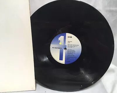 Pet Shop Boys Lp 12” Left To My Own Devices/ Domino Dancing 1988 Vinyl Record • $14.95