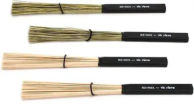 Vic Firth REMIX Brushes (2 Pair) - Partner Prepack • $59.99