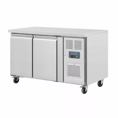 £1502.99 • Buy Polar 2 Door Counter Fridge 228Ltr - G377  Catering Hinged Commercial Two Door