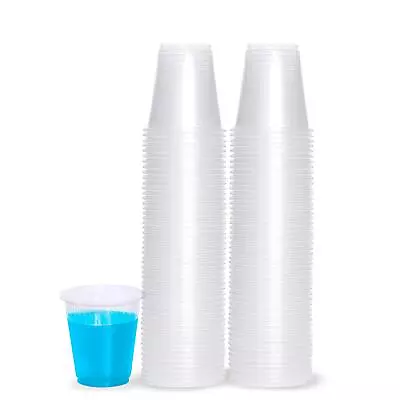 5 Oz Disposable Plastic Medium Weight Clear Drinking Cups [200 Count] • $20.50