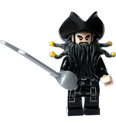 £5.99 • Buy Pirates Of The Caribbean Captain Blackbeard Minifigure 