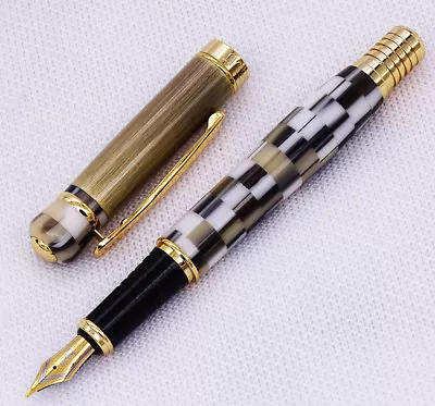 Kaigelu 336 Acrylic Celluloid Fountain Pen Beautiful White Pattern Office Gift • $25.85