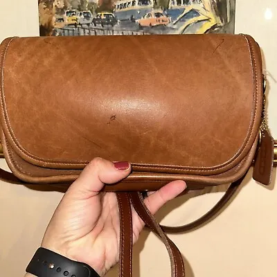 Coach Vintage Ritchie British Tan Leather Handbag • $84.75