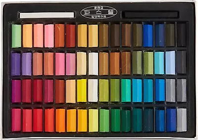 MUNGYO B441R078-7003A Non Toxic Square Chalk Soft Pastel - Assorted (64 Pack) • $21.99