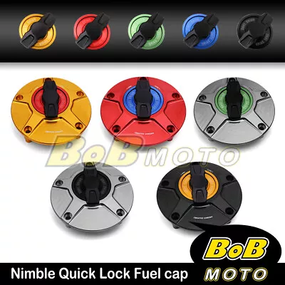 Billet FCR 1/4 Keyless Fuel Gas Cap Fit Yamaha FJR1300 Niken XSR900 Super Tenere • $52.02