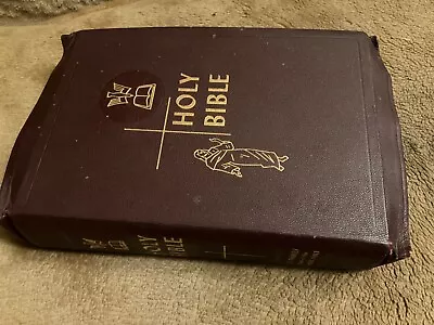 £25 • Buy Holy Family Bible. Catholic Edition. Illustrated. 1950.