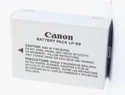 Genuine Canon LP-E8 Battery For Canon EOS 550D 600D 650D And 700D • £20.99