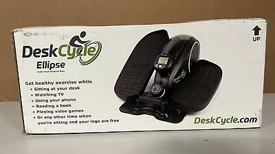 DeskCycle Ellipse Under Desk Elliptical Machine Black Compact- Free Shipping ! • $166