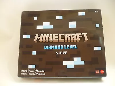 2022 SDCC Mattel Creations Excl - Minecraft DIAMOND LEVEL STEVE Collector Figure • $42