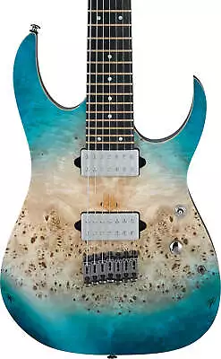 Ibanez RG Premium 7 String Electric Guitar Caribbean Islet Flat (RG1127PBFXCIF) • $1399.99