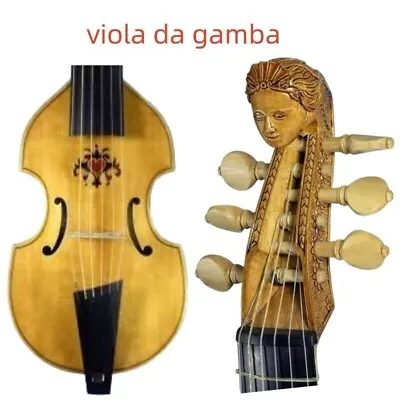 Baroque Style SONG Profession Maestro 6 String 27  Viola Da Gamba Carving Scroll • $1514.28