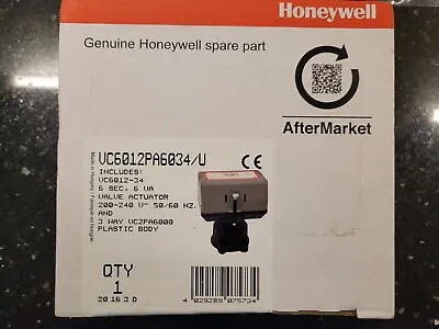 Honeywell VC6012PA6034/U Diverter Valve Actuator And  3 Way Body Vc6012pa6034/u • £69