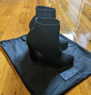 $165 • Buy Alexander Wang Black Mesh Daga Booties Size 38