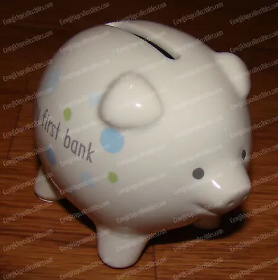 £9.78 • Buy Beginnings Collection, My FIRST PIGGY Bank, Blue Mini Pig (4058416) Stoneware