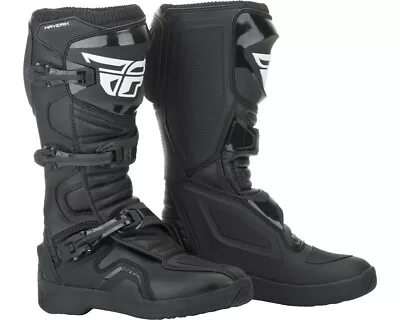 FlyRacing Maverik Off Road MX Boots Black ADULT • $139.95