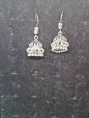 Decorative Sterling Silver Earrings With Bells Tibetan Unusual Unique Lot G2 • £0.99