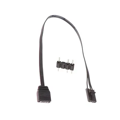 For  4PIN RGB To Standard ARGB 3-Pin 5V Adapter Connector RGB Cable 25cm H8X3 • $6.25