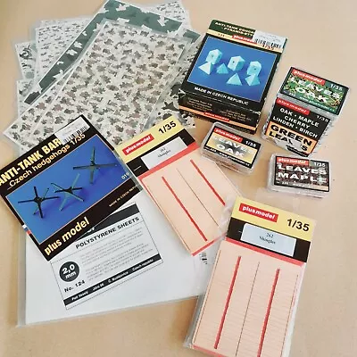 World War 11 Bundle Of Military Model-making Accessories 1/35 Leaves Tents Etc. • £8.50