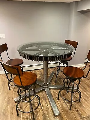 Custom Industrial Steel Gear Table • $2400