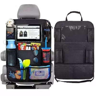 Back Seat Organizer Storage Pockets Tablet Holder For Car Van Travel Children IP • £6.50