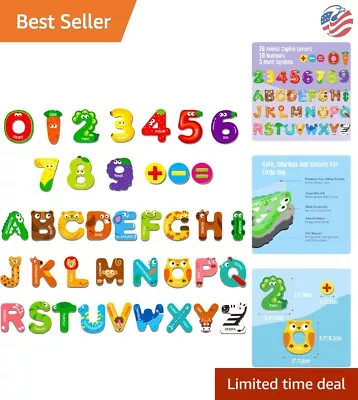 Magnetic Uppercase Letters And Numbers - Educational Learning Tool For Kids -... • $21.99