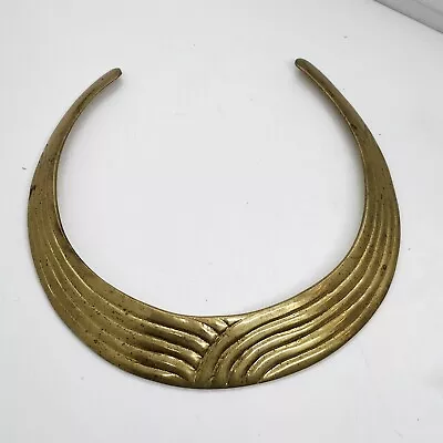 Vintage Brass Collar Necklace • $12.99