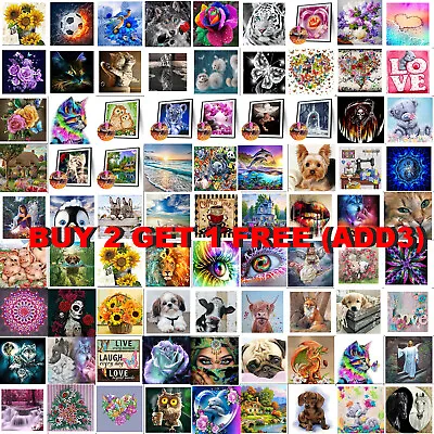 £5.79 • Buy 89Style 5D DIY Full Drill Diamond Painting Embroidery Cross Stitch Home Decor UK
