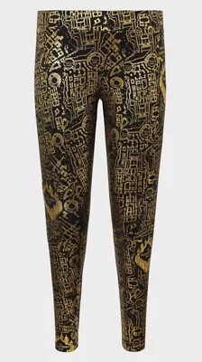 Torrid 1(14/16) 1X Harry Potter Marauders Map Gold Foil Leggings • $46