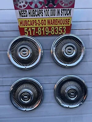 1965-1970 Mercury Stainless 4 Oem Full  Used Hubcap 15” Colony Park Beautiful • $129