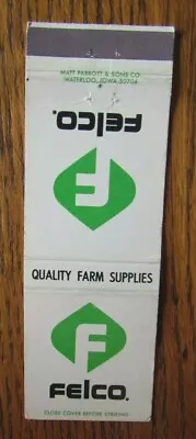 £5.72 • Buy Farm Related: Felco Farmers Co-op (ardale, Iowa) Matchbook Matchcover -f8