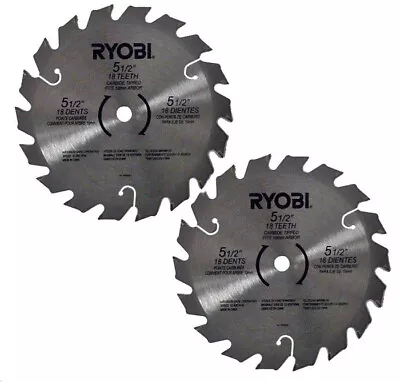 Ryobi RY6202 2 Pack Of OEM Replacement 5 1/2  Circular Saw Blades 6797329-2PK • $18.95