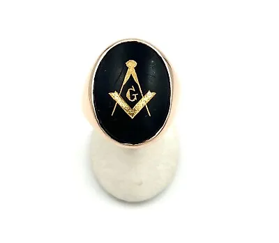 Masonic Ring- Black Onyx • $100