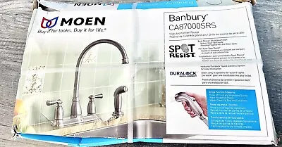 Moen CA87000SRS Banbury Kitchen Faucet - ‎Spot Resist Stainless • $73.99