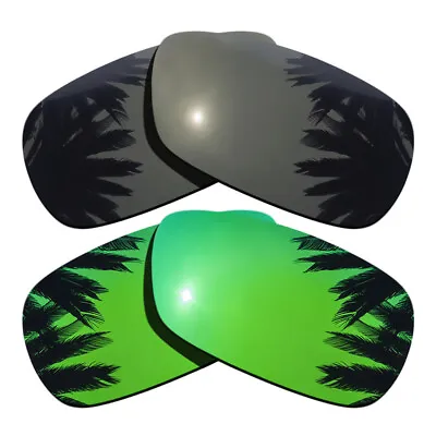 Black&Green Polarized Replacement Lenses For-Oakley Crosshair 2.0 • $29.69