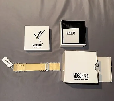 Vintage 1990s Designer MOSCHINO Hours & Minutes Watch + Box • $399.99