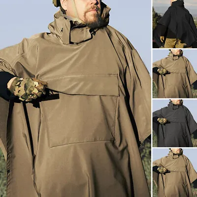 UK Mens Hoodies Hoody Poncho Cloak Coat Jacket Casual Loose Tops Outwear Parka • £21.78