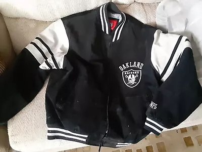 Oakland Raiders XL G-III APPAREL Leather Jacket   • $180