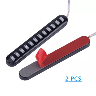 2Pcs Sequential Flowing Car Motorcycle Mini Strips Turn Signal Light Slim 16 LED • $8.30