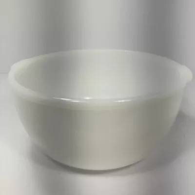 Glasbake Sunbeam 38CG Large White Milk Glass Mixer Mixing Bowl VTG • $24.99