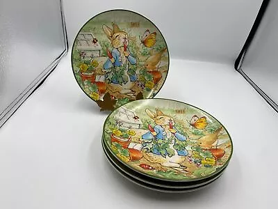 Set Of 4 Williams-Sonoma Peter Rabbit Beatrix Potter Salad / Dessert Plates • $79.99