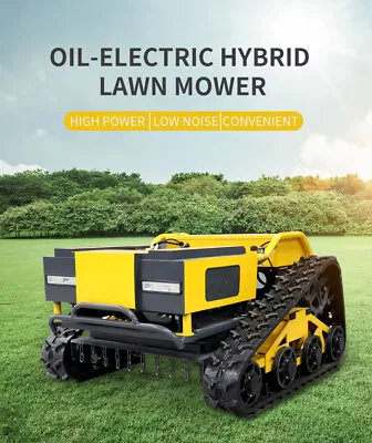 Tracked Remote Control Lawn Mower Oil Electric Hybrid Lawn Mower • $8499.99