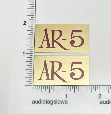 AR-5  Acoustic Research Speaker Badge Logo Emblem Custom Pair • $9.95